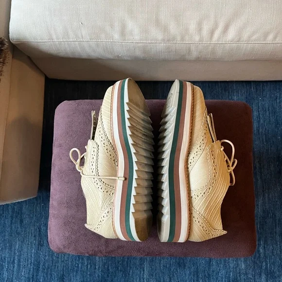 Zimmermann Cream Platform with Brogue Detailing - Picture 6 of 8